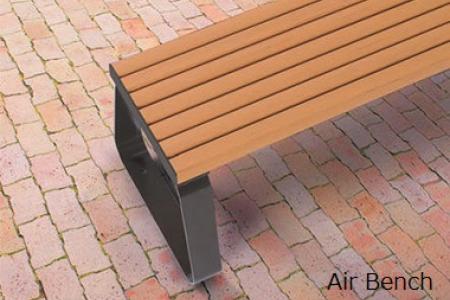 <span class="icon_label">エコロッカ(人工再生木材）</span>ベンチ材「Air Bench（エア・ベンチ）」
